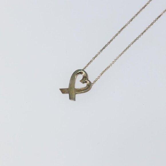TIFFANY&Co. Loving heart Necklace Ag925 Silver Auth SW1652 - Picture 7 of 13